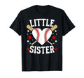 Little Sister Baseball Sister T-Shirt - Fun Novelty Design for Adults - T-Shirt, Sweatshirt, Hoodie