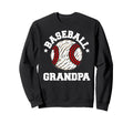 Baseball Grandpa Distressed Funny Sweatshirt - Trendy Graphic Unisex - T-Shirt, Sweatshirt, Hoodie