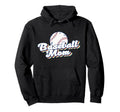 Baseball Mom Softball Mom Mothers Day Hoodie - Trendy Graphic for Adults - T-Shirt, Sweatshirt, Hoodie