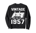 Birthday Best 1957 Bday 1957 Cassette Sweatshirt - Graphic Print Unisex - T-Shirt, Sweatshirt, Hoodie