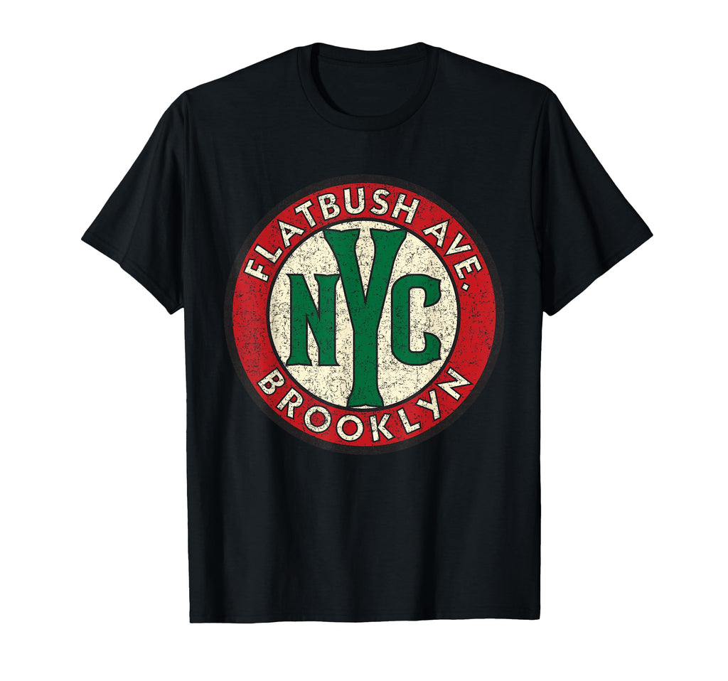 Flatbush Ave Brooklyn Nyc Circle Sign T-Shirt - Graphic Print Unisex - T-Shirt, Sweatshirt, Hoodie