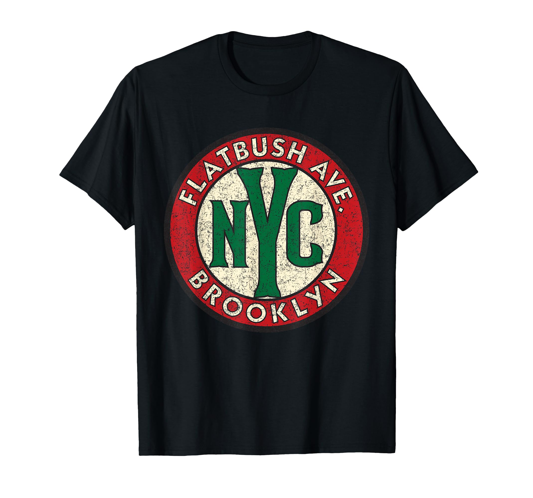 Flatbush Ave Brooklyn Nyc Circle Sign T-Shirt - Graphic Print Unisex - T-Shirt, Sweatshirt, Hoodie