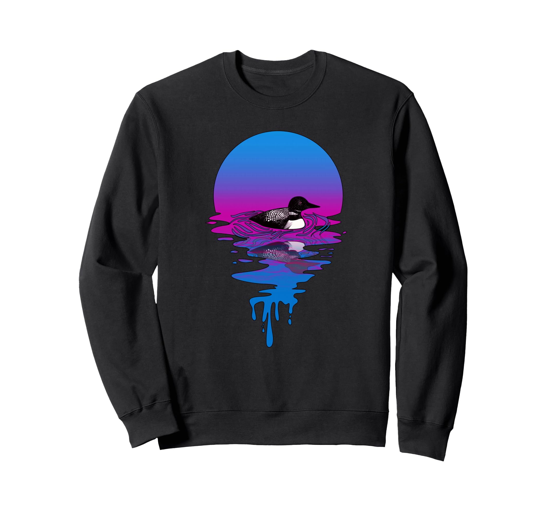 Sunset Loon Sweatshirt - Fun Novelty Design Unisex - T-Shirt, Sweatshirt, Hoodie