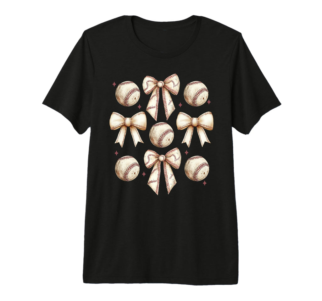 Baseball Mom Coquette Bow Baseball Lover T-Shirt - Minimalist Print Unisex - T-Shirt, Sweatshirt, Hoodie