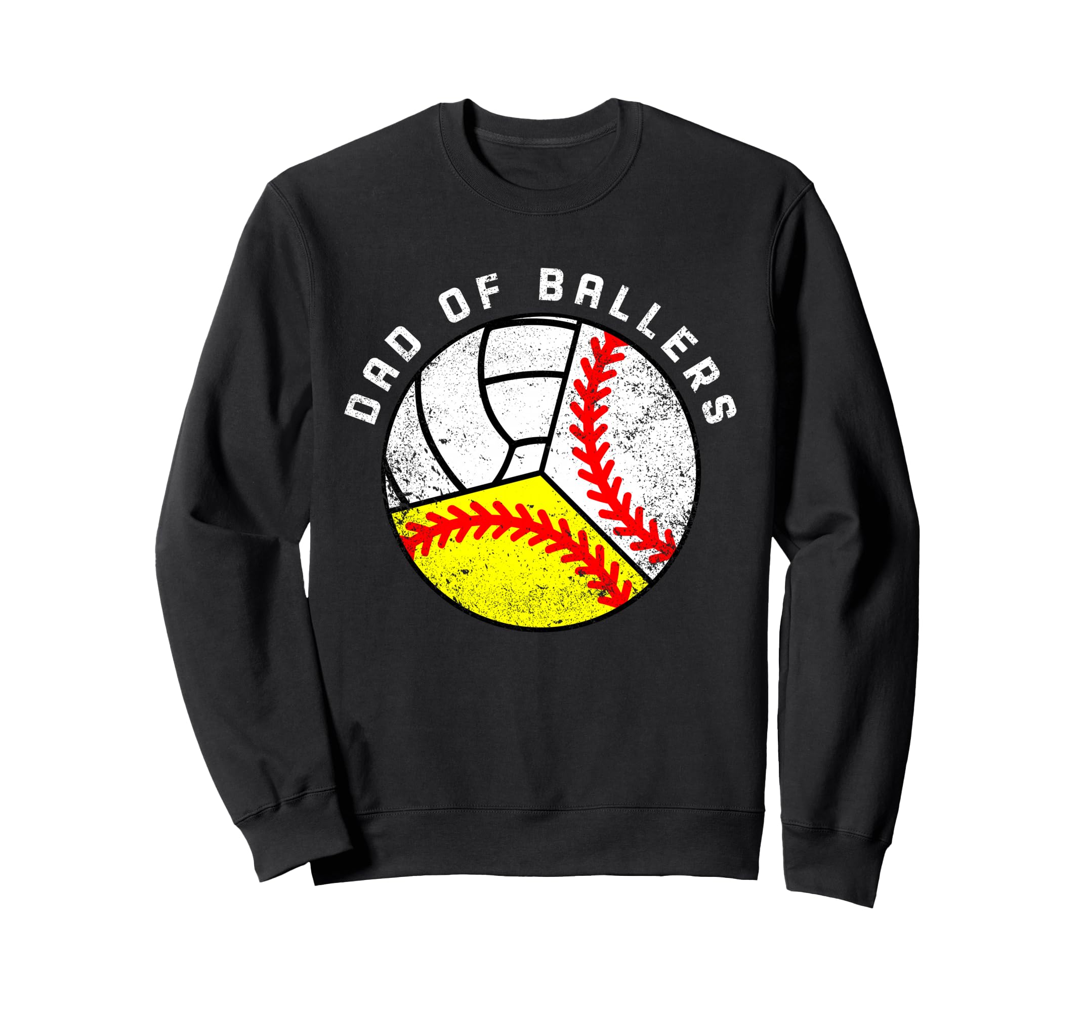 Dad Ballers Funny Baseball Sweatshirt - Novelty Apparel for Adults - T-Shirt, Sweatshirt, Hoodie