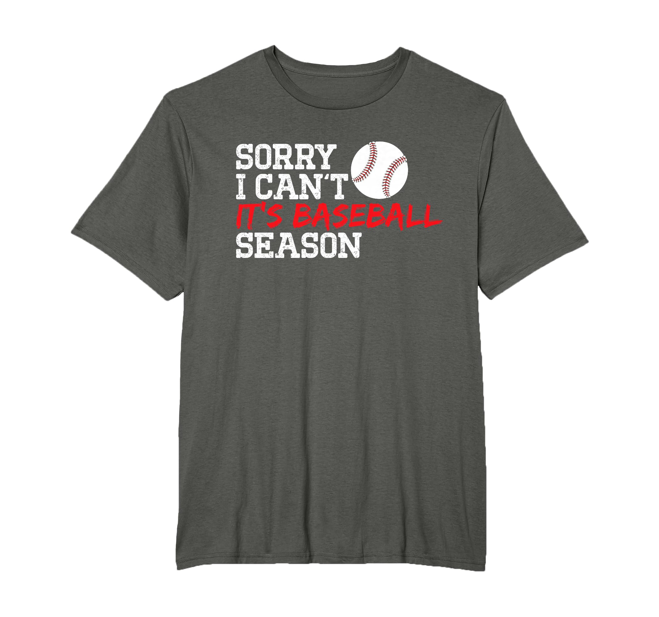 Baseball Mom Dad Funny Sorry I Cant T-Shirt - Custom Art Print for Adults - T-Shirt, Sweatshirt, Hoodie