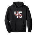 Baseball Player Jersey Number 45 45 Hoodie - Custom Art Print for Adults - T-Shirt, Sweatshirt, Hoodie