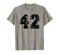 Number 42 Baseball Softball Favorite T-Shirt - Streetwear Style for Adults - T-Shirt, Sweatshirt, Hoodie