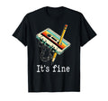 Its Fine Cassette Pencil Funny Party T-Shirt - Custom Art Print for Adults - T-Shirt, Sweatshirt, Hoodie