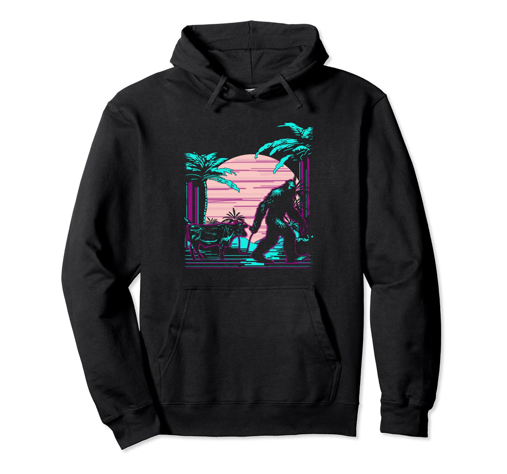 Bigfoot Vaporwave Aesthetic 90S Hoodie - Trendy Graphic for Adults - T-Shirt, Sweatshirt, Hoodie