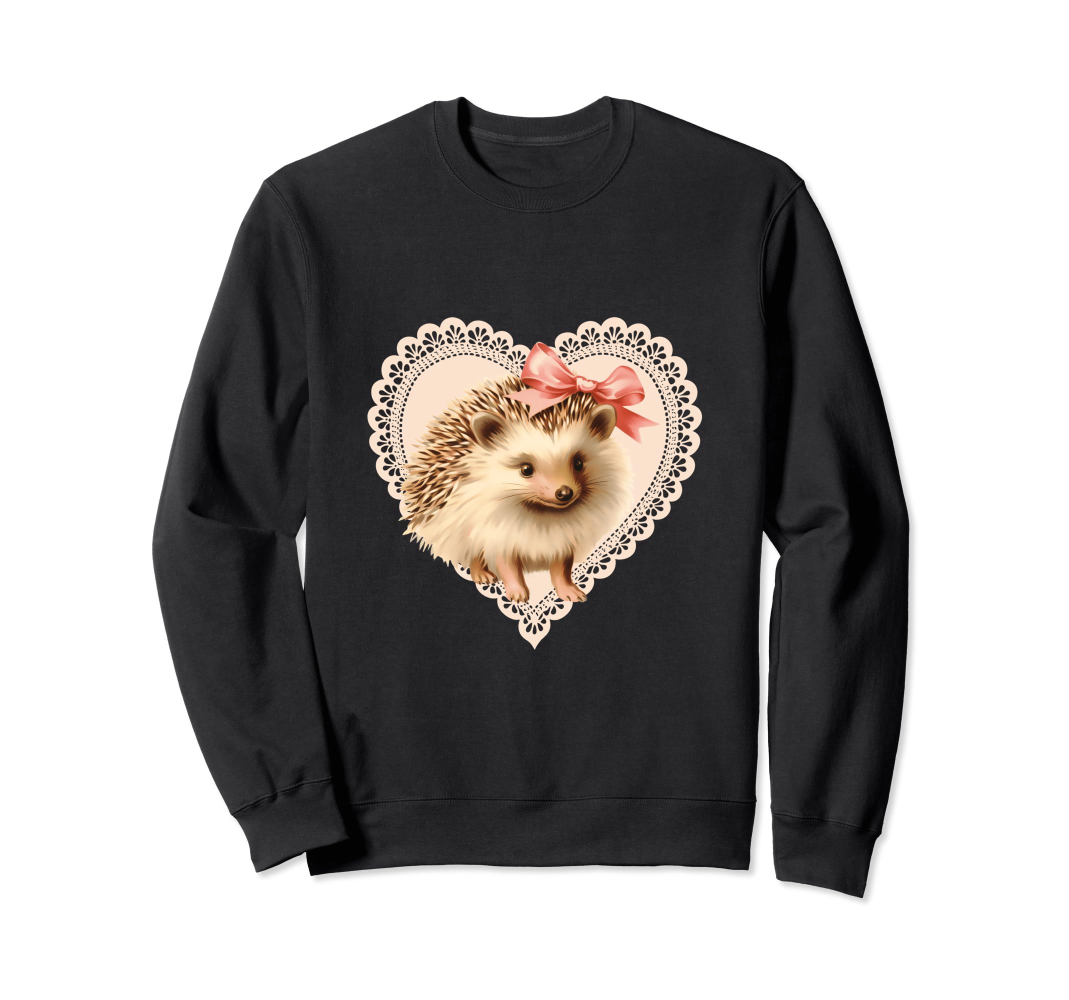 Coquette Hedgehog Girlcore Y2K Sweatshirt - Unique Graphic for Adults - T-Shirt, Sweatshirt, Hoodie