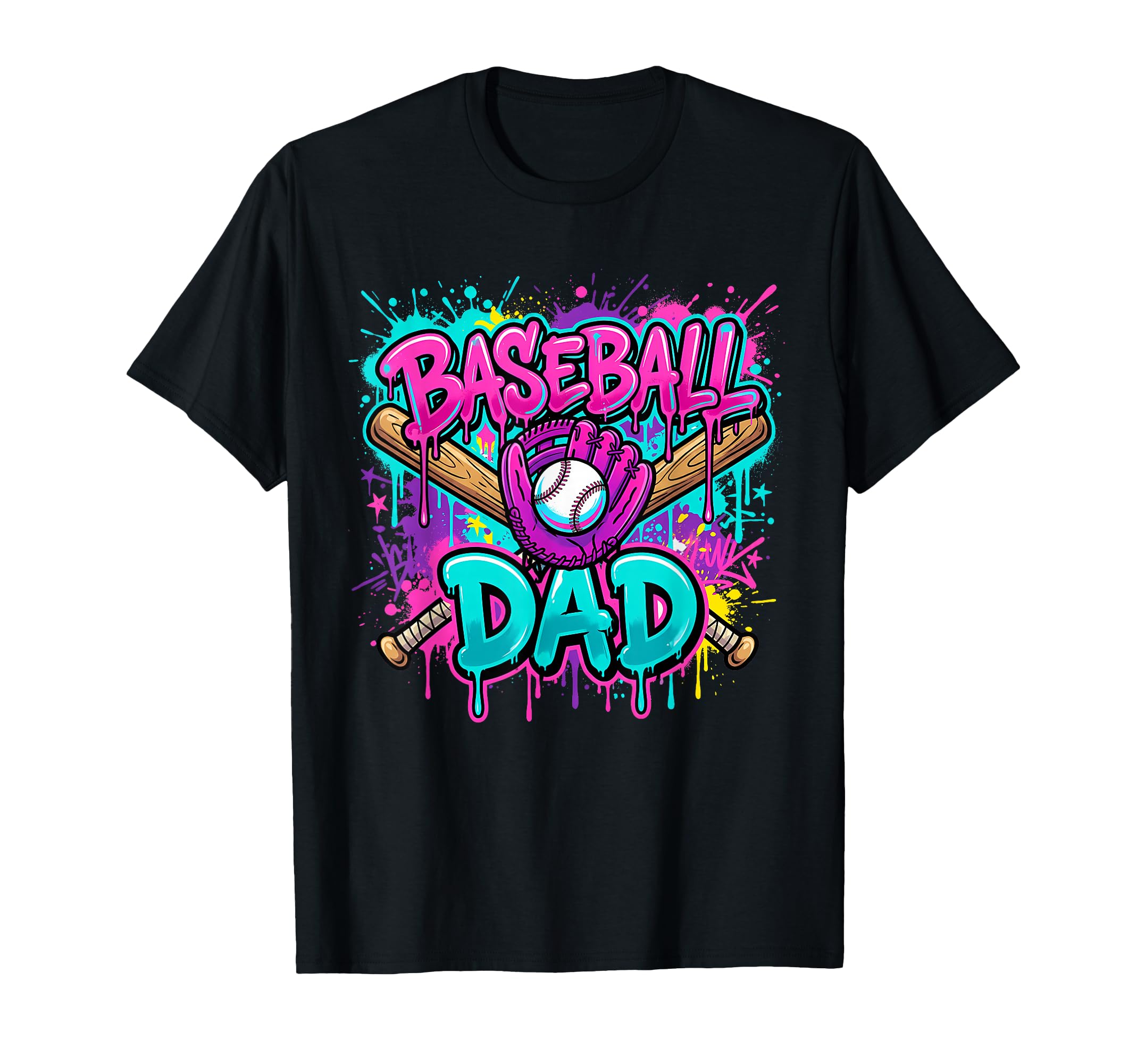 Baseball Dad Drip Fathers Day Sports Coach T-Shirt - Graphic Print Unisex - T-Shirt, Sweatshirt, Hoodie