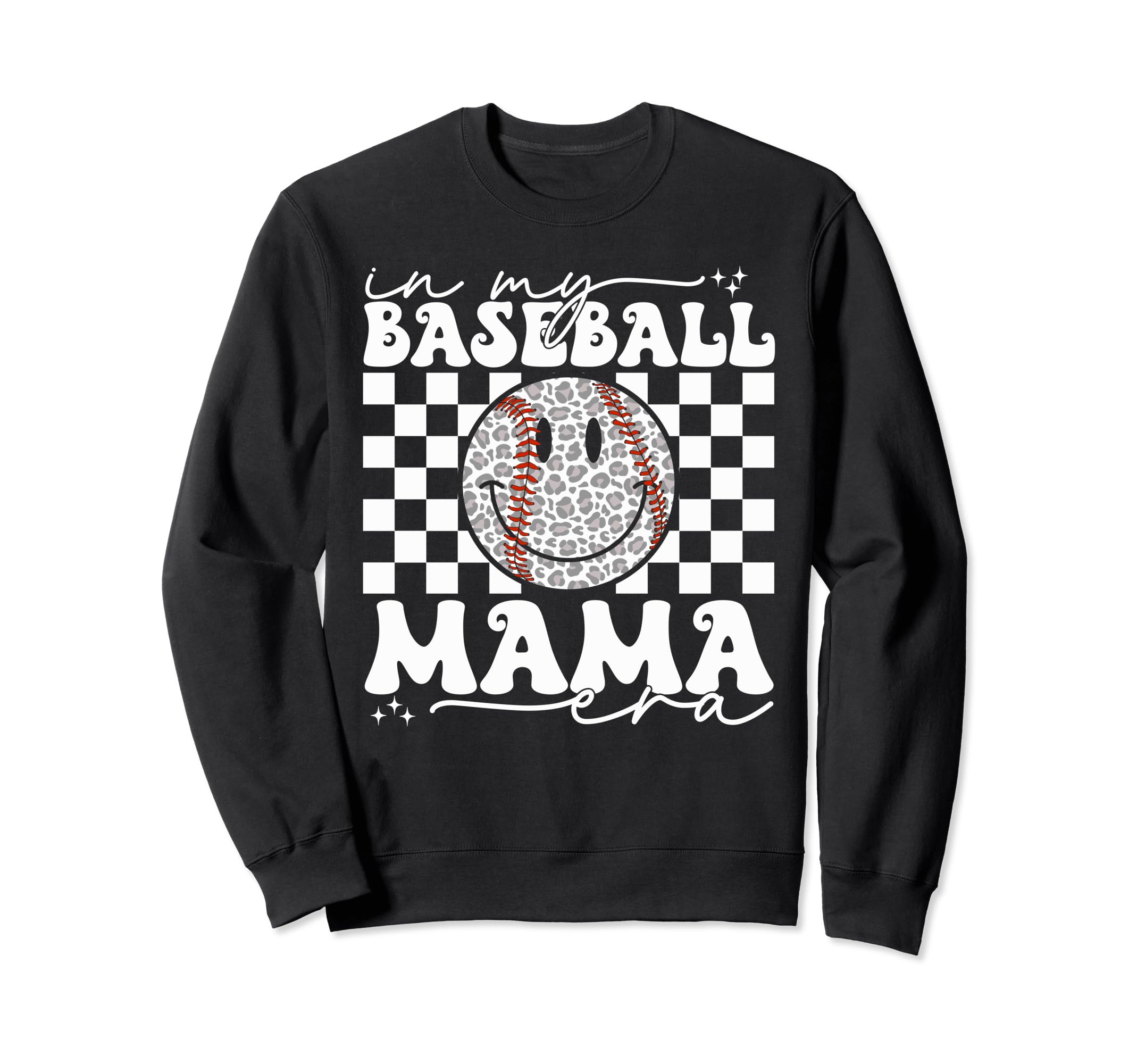 My Baseball Mom Mama Era Leopard Sweatshirt - Unique Graphic for Adults - T-Shirt, Sweatshirt, Hoodie