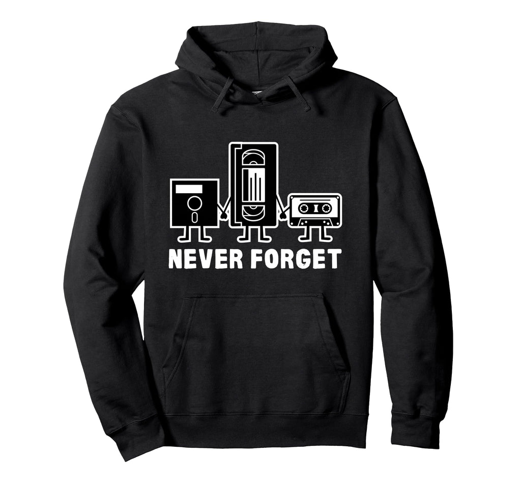 Never Forget Cassette Tape Hoodie - Custom Art Print for Adults - T-Shirt, Sweatshirt, Hoodie