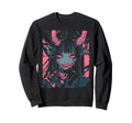 Anime Horror Aesthetic Sweatshirt - Casual Everyday Wear Men Women - T-Shirt, Sweatshirt, Hoodie