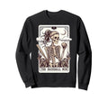 Baseball Mom Tarot Card Skeleton Sweatshirt - Aesthetic Graphic for Adults - T-Shirt, Sweatshirt, Hoodie