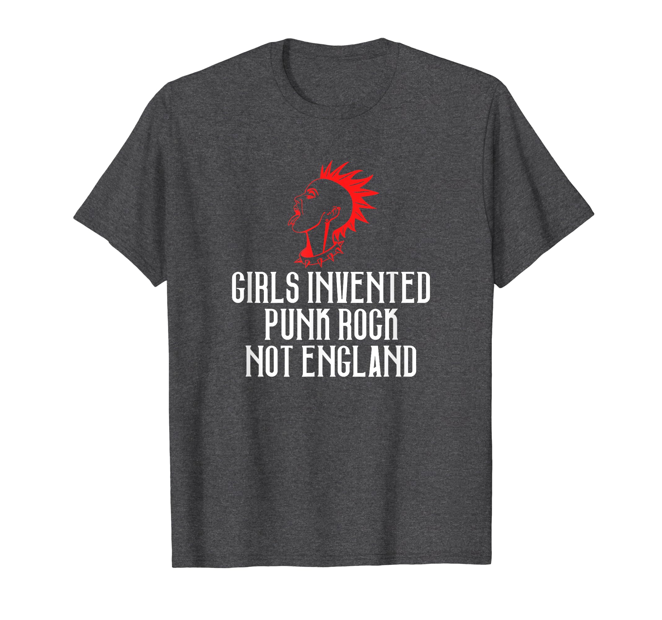 Invented Punk Rock Not England Mohawk T-Shirt - Custom Art Print Unisex - T-Shirt, Sweatshirt, Hoodie
