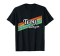 Troy Michigan Distressed T-Shirt - Custom Art Print Men Women - T-Shirt, Sweatshirt, Hoodie