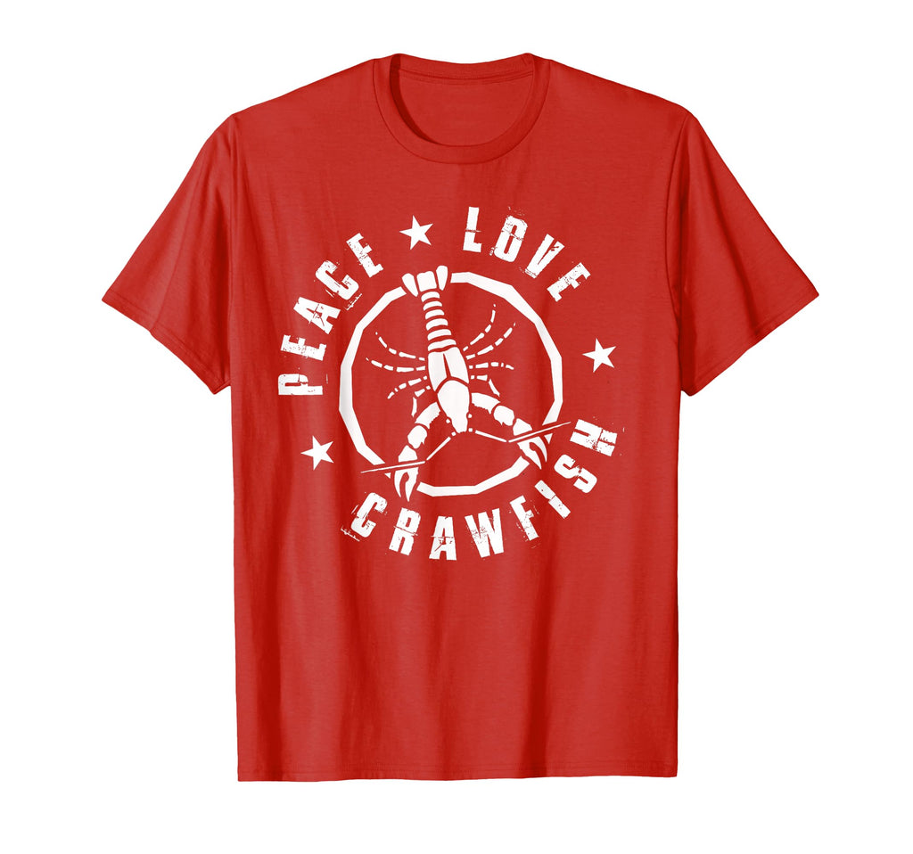 Funny Crawfish Boil Peace Love T-Shirt - Trendy Graphic for Adults - T-Shirt, Sweatshirt, Hoodie