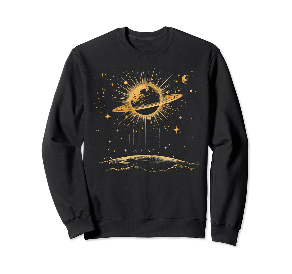 Celestial Minimalistic Boho Moon Sweatshirt - Graphic Print for Adults - T-Shirt, Sweatshirt, Hoodie