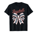 Baseball Mom Coquette Bow T-Shirt - Novelty Apparel for Adults - T-Shirt, Sweatshirt, Hoodie