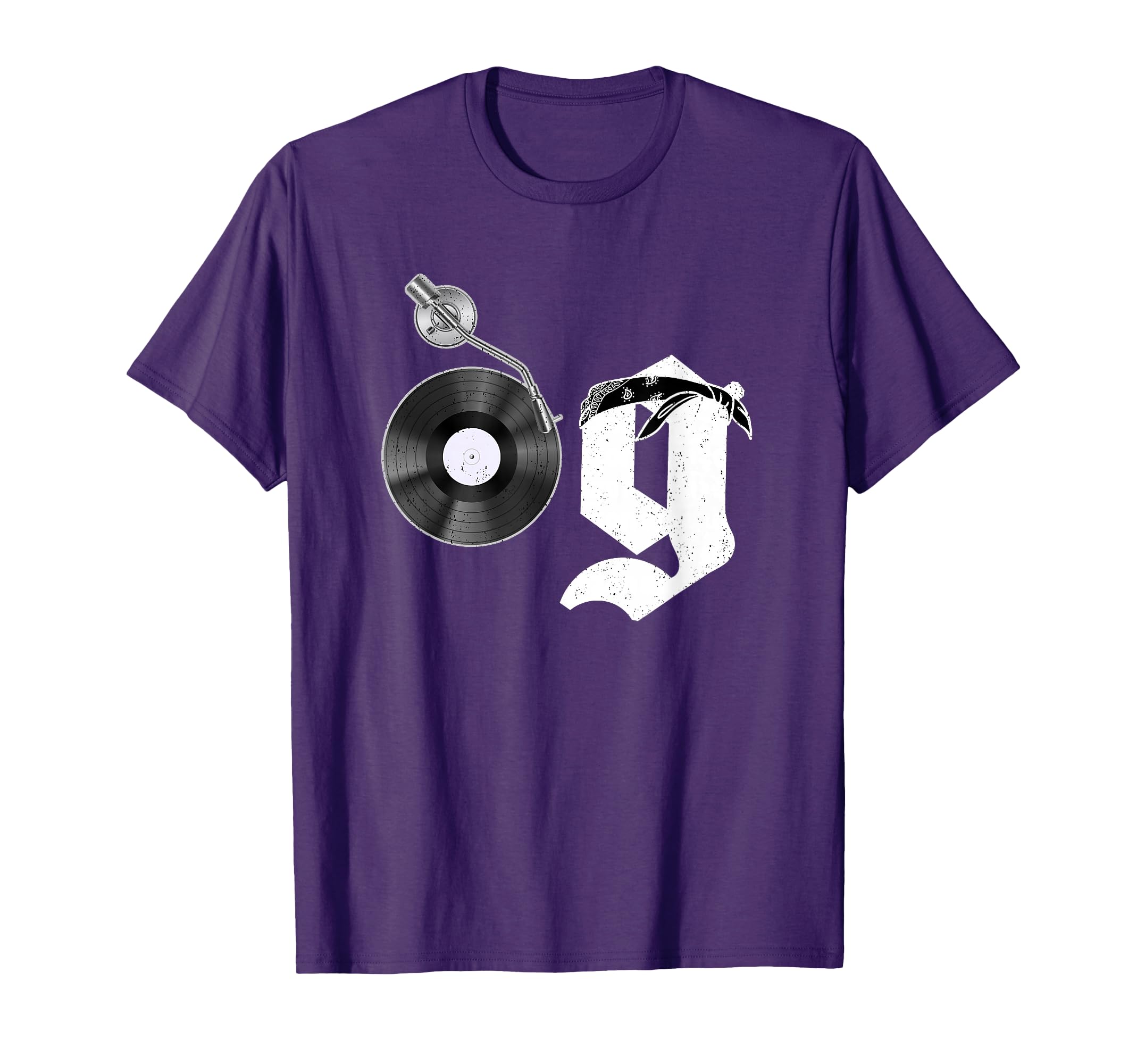 Old School Dad Og Hip Hop Head Vinyl 80S T-Shirt - Novelty Apparel Unisex - T-Shirt, Sweatshirt, Hoodie