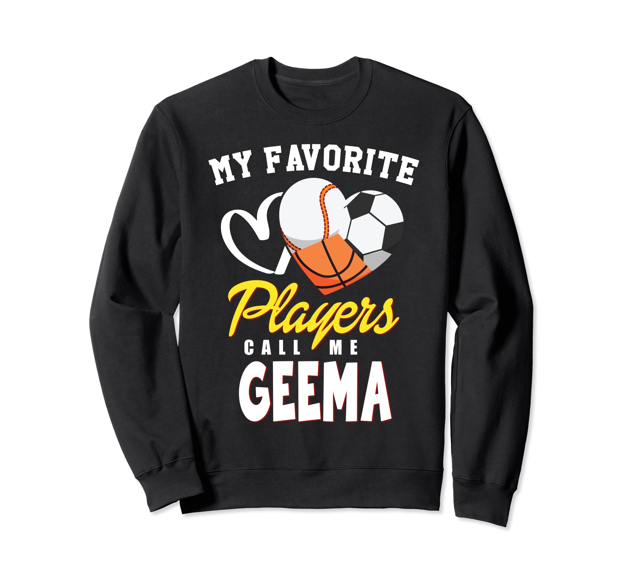 My Favorite Players Baseball Soccer Sweatshirt - Graphic Print Unisex - T-Shirt, Sweatshirt, Hoodie