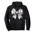 Baseball Bow Baseball Mom Mothers Day Hoodie - Custom Art Print Unisex - T-Shirt, Sweatshirt, Hoodie