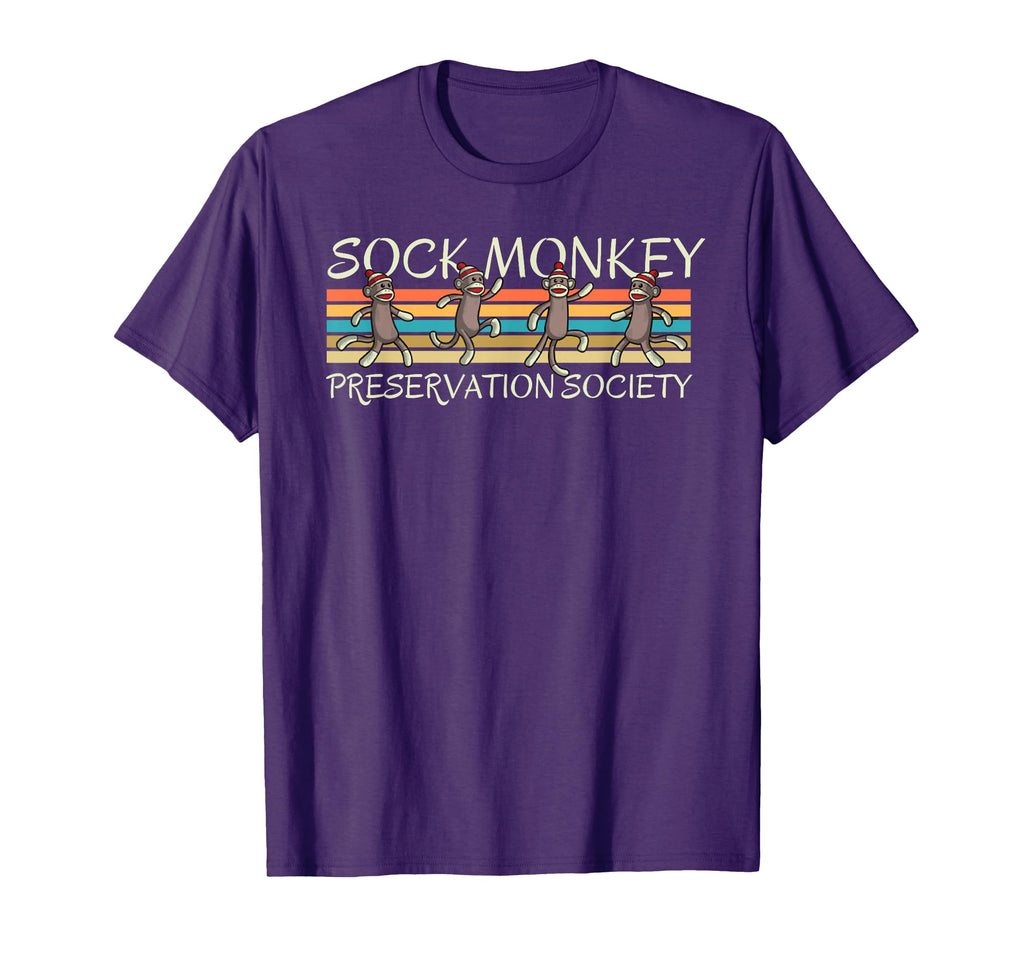 Sock Monkey Preservation Society T-Shirt - Fun Novelty Design for Adults - T-Shirt, Sweatshirt, Hoodie