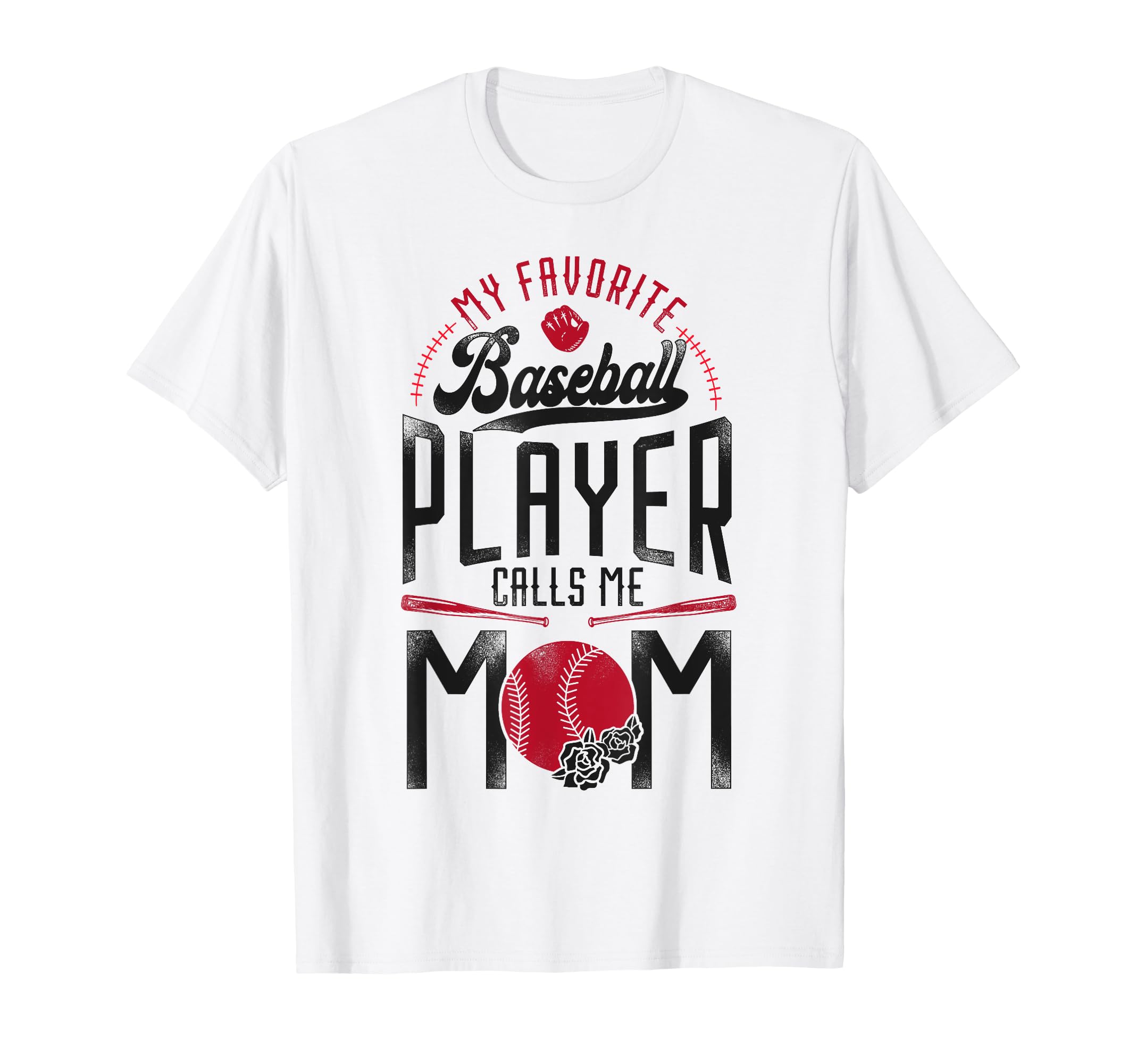 Baseball Fan Mom Mother My T-Shirt - Casual Everyday Wear Men Women - T-Shirt, Sweatshirt, Hoodie