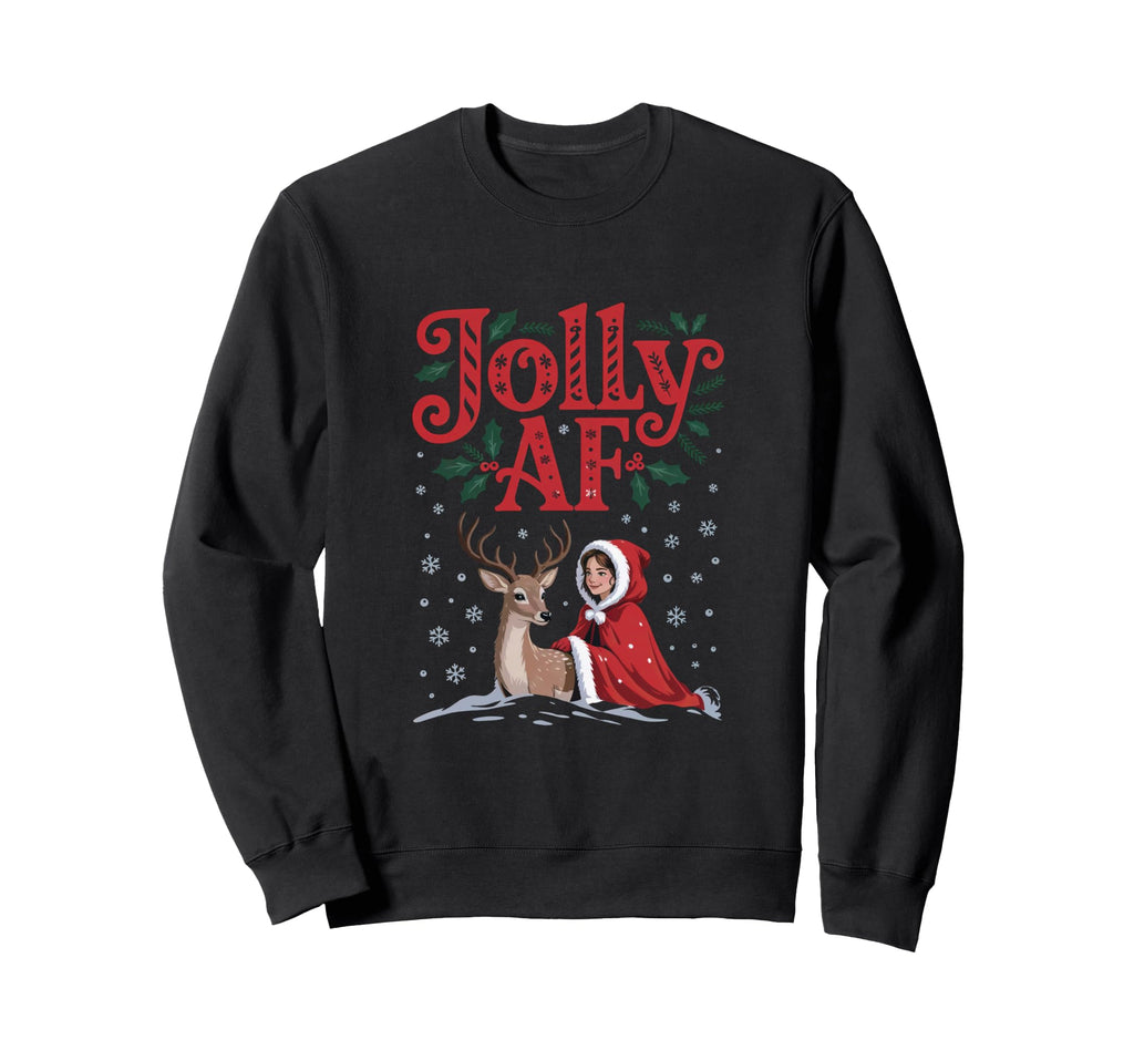 Groovy Flower Power Jolly Af 60S Sweatshirt - Custom Art Print Unisex - T-Shirt, Sweatshirt, Hoodie