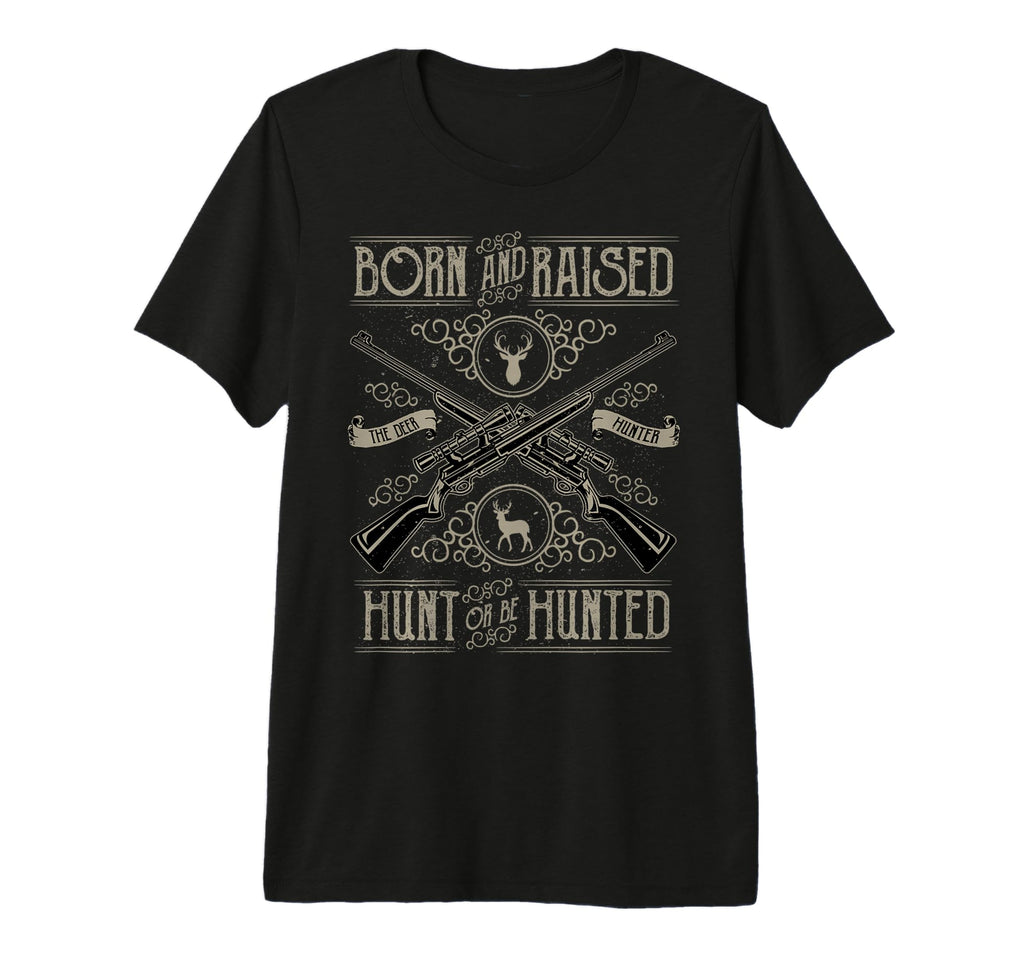 Distressed Deer Hunter Rifle Hunting T-Shirt - Unique Graphic for Adults - T-Shirt, Sweatshirt, Hoodie