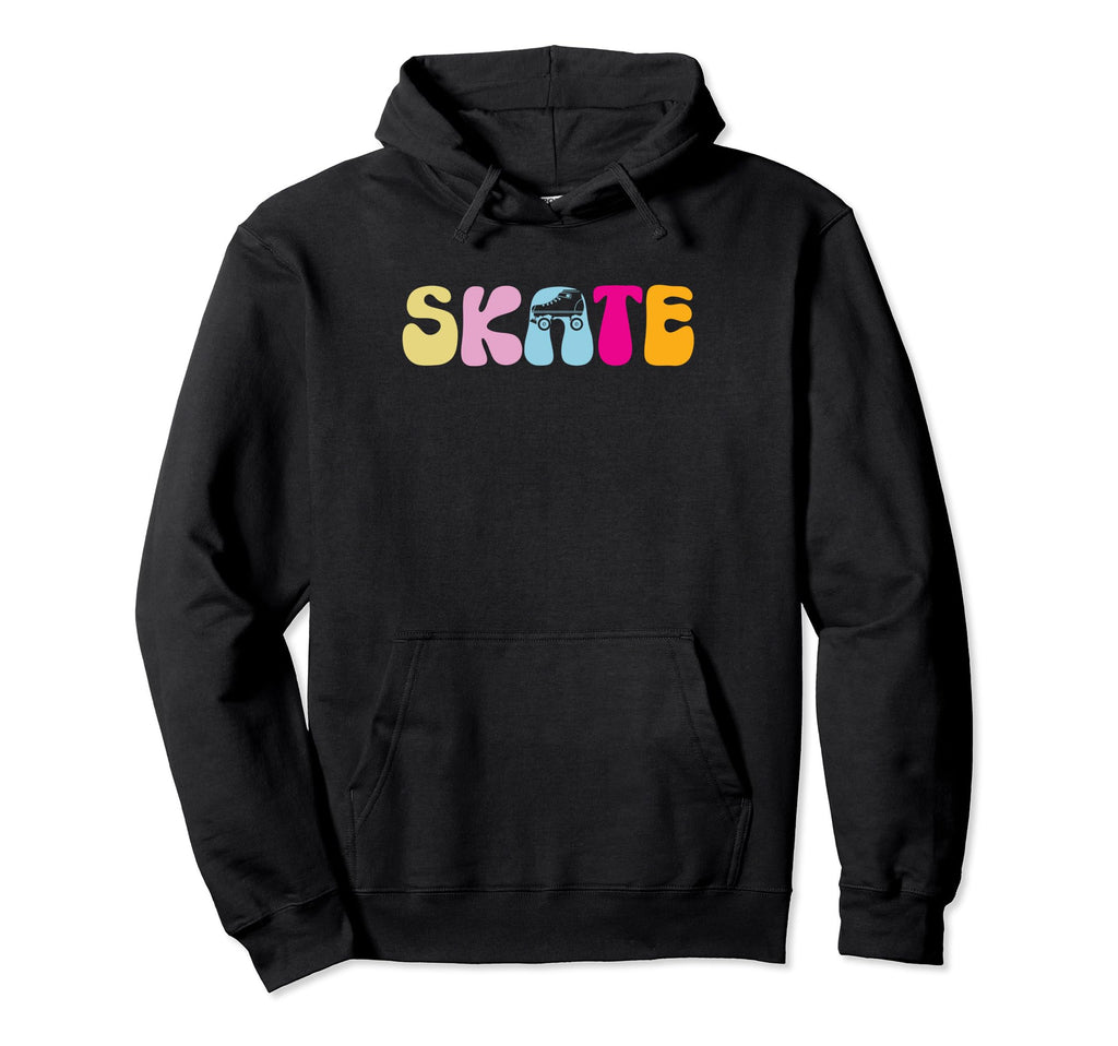 Skate Funny Roller Skating Rollerskate Hoodie - Trendy Graphic Unisex - T-Shirt, Sweatshirt, Hoodie