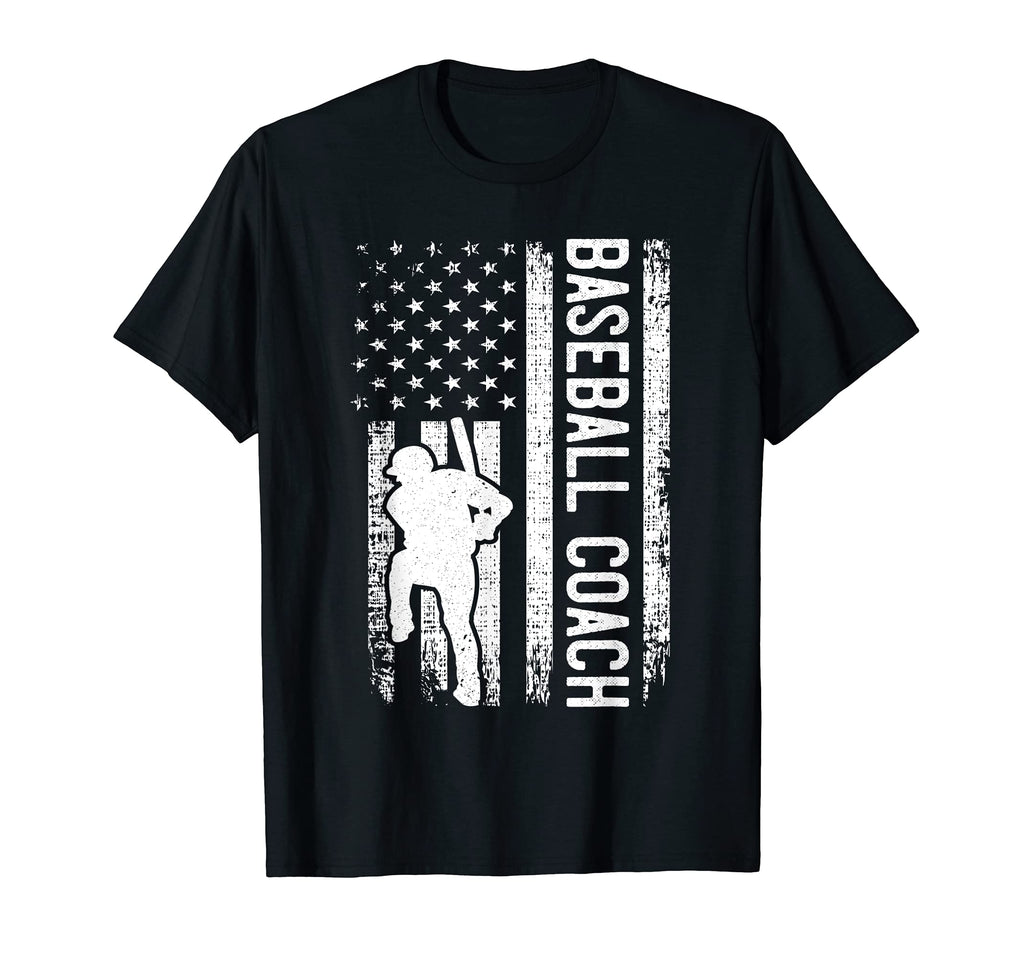 Baseball Coach American Flag Funny T-Shirt - Trendy Graphic for Adults - T-Shirt, Sweatshirt, Hoodie