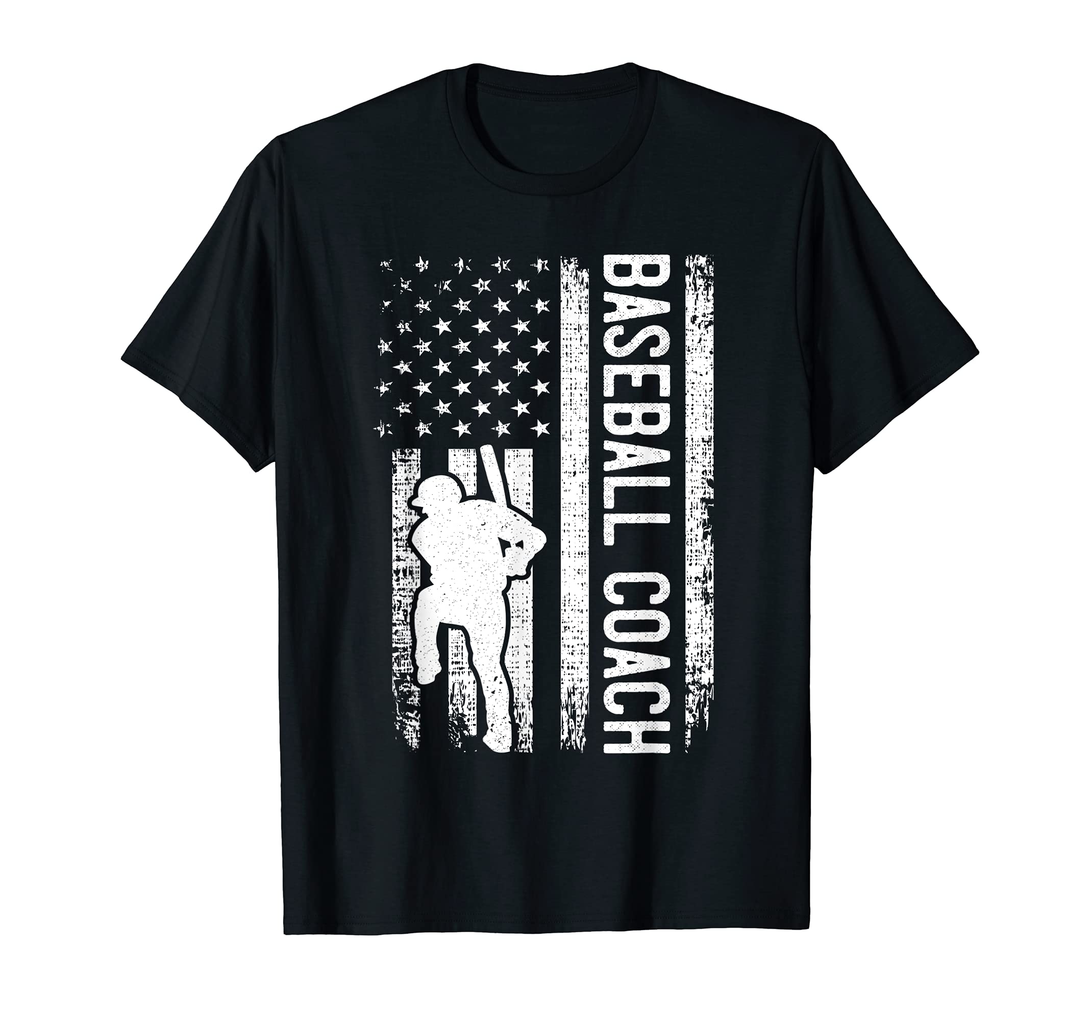 Baseball Coach American Flag Funny T-Shirt - Trendy Graphic for Adults - T-Shirt, Sweatshirt, Hoodie
