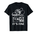 Its Fine Cassette Tape Tangled Music T-Shirt - Graphic Print Unisex - T-Shirt, Sweatshirt, Hoodie