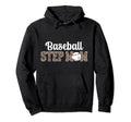 Baseball Step Mom Baseball Player Hoodie - Aesthetic Graphic Men Women - T-Shirt, Sweatshirt, Hoodie