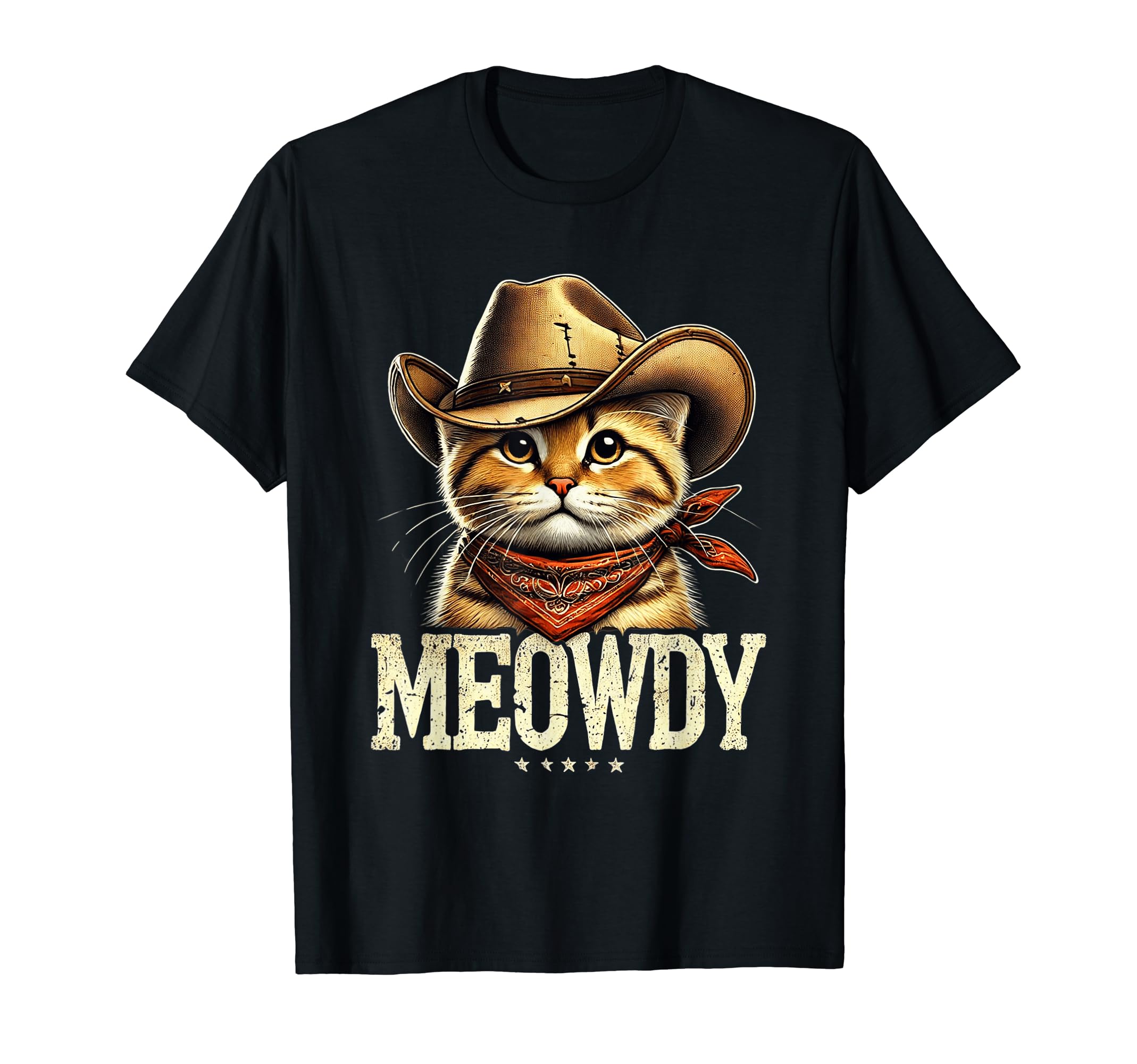 Meowdy Cat Funny Texas Cat Country T-Shirt - Custom Art Print Men Women - T-Shirt, Sweatshirt, Hoodie