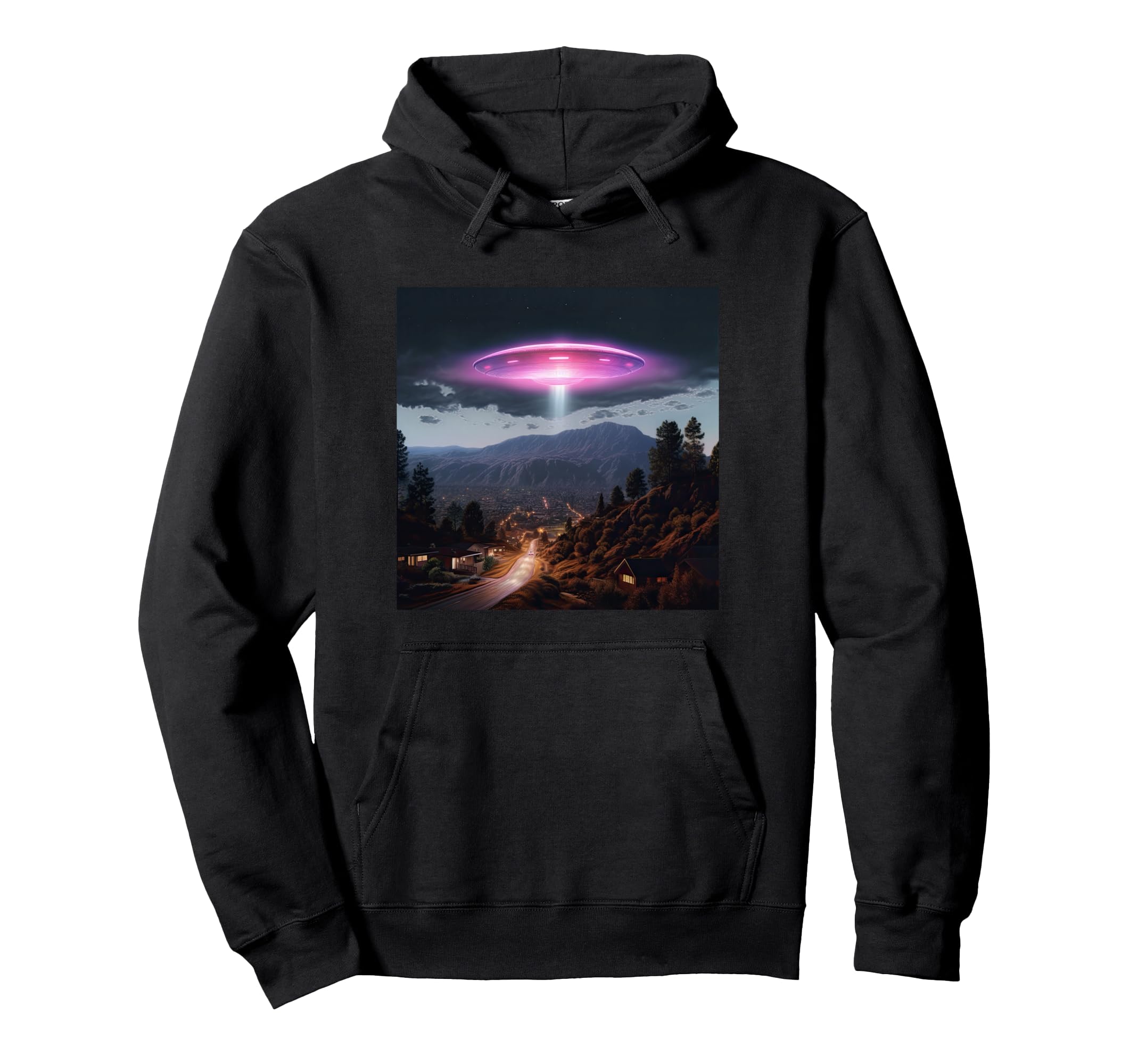 Alien Abduction Alien Vaporwave Ufo Hoodie - Trendy Graphic Men Women - T-Shirt, Sweatshirt, Hoodie