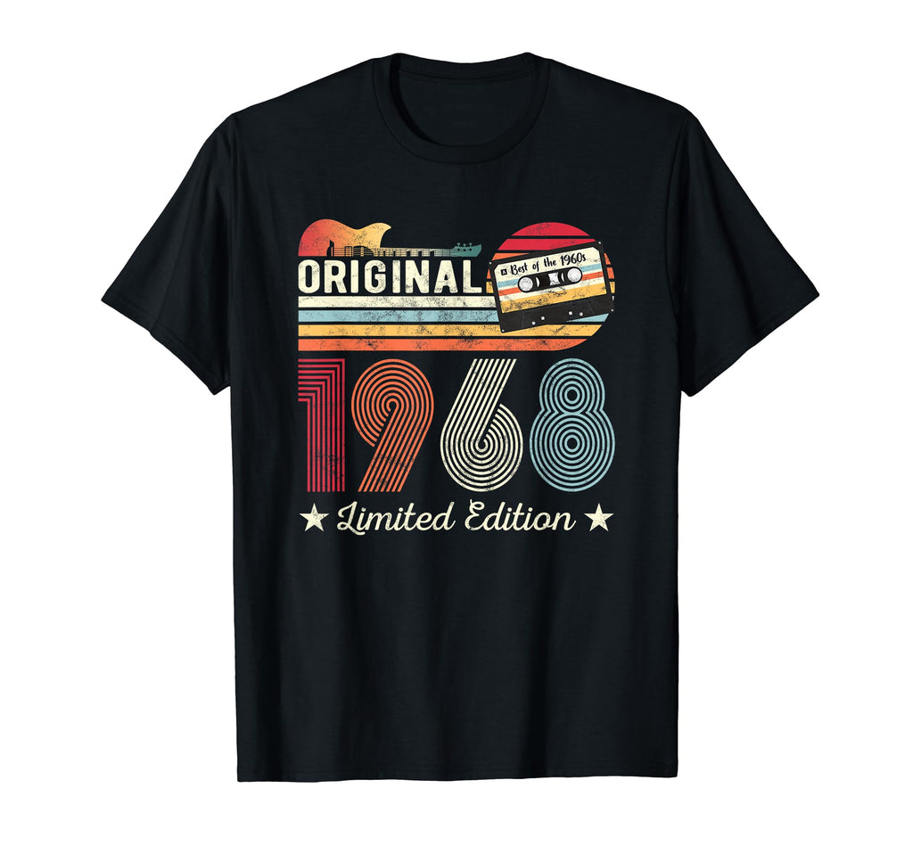 Original 1968 Birthday Guitar Musician T-Shirt - Novelty Apparel Unisex - T-Shirt, Sweatshirt, Hoodie