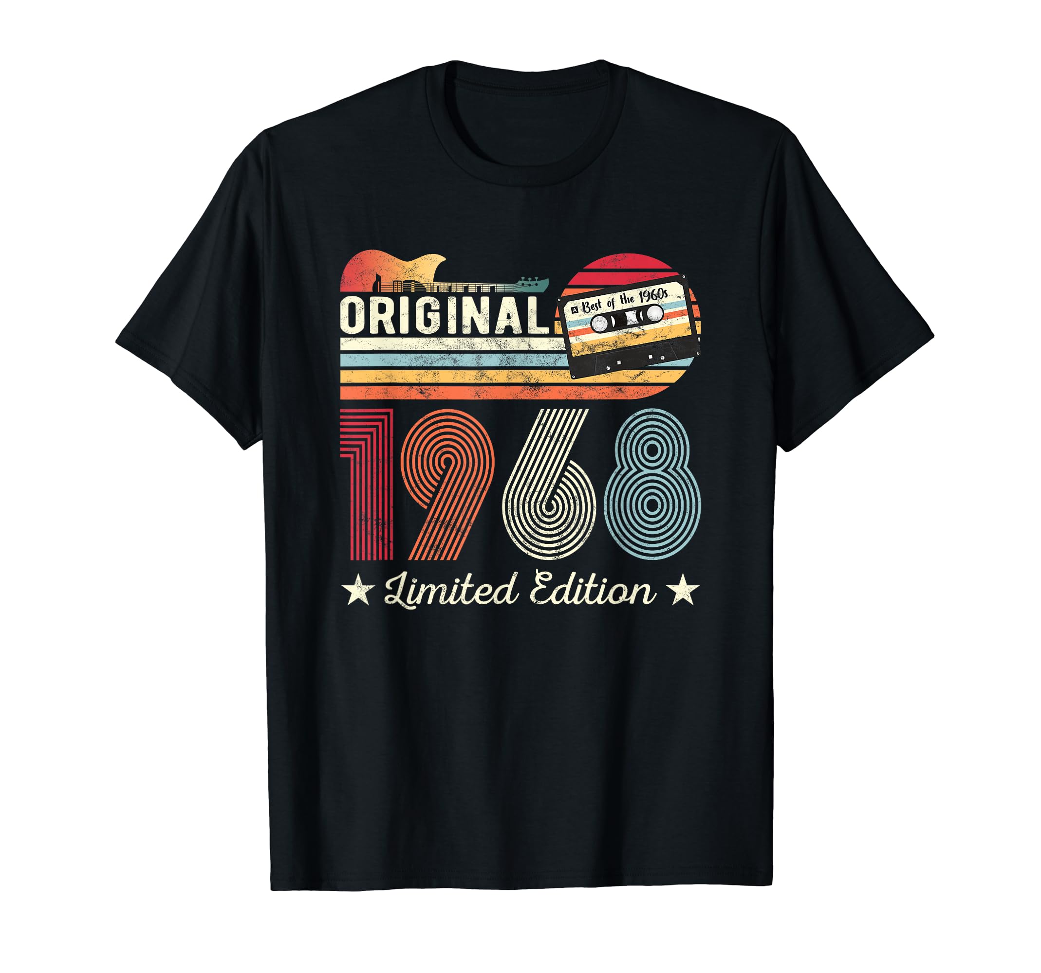 Original 1968 Birthday Guitar Musician T-Shirt - Novelty Apparel Unisex - T-Shirt, Sweatshirt, Hoodie