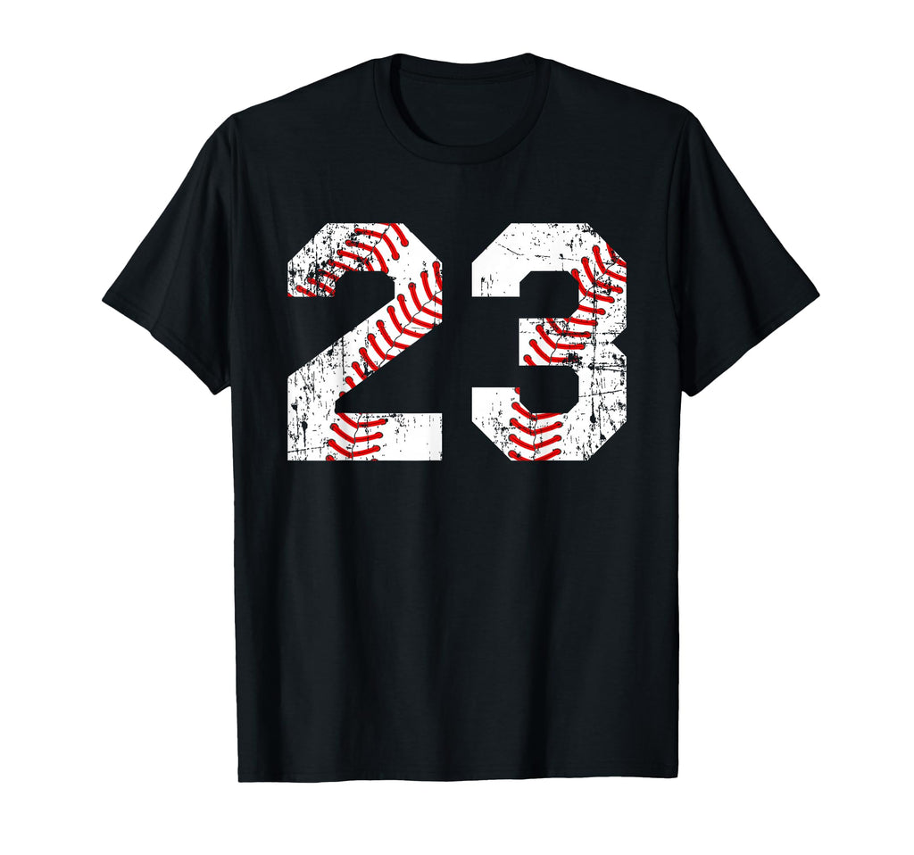 Baseball 23 Jersey Number T-Shirt - Novelty Apparel Unisex - T-Shirt, Sweatshirt, Hoodie