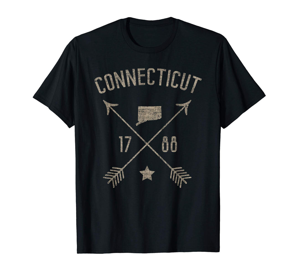 Connecticut Distressed Home State Map Boho T-Shirt - Graphic Print Unisex - T-Shirt, Sweatshirt, Hoodie