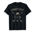 Connecticut Distressed Home State Map Boho T-Shirt - Graphic Print Unisex - T-Shirt, Sweatshirt, Hoodie