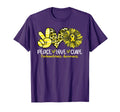 Peace Love Cure Sunflower Leopard T-Shirt - Graphic Print Men Women - T-Shirt, Sweatshirt, Hoodie