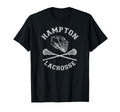 Hampton Lacrosse Distressed Lax T-Shirt - Custom Art Print Men Women - T-Shirt, Sweatshirt, Hoodie