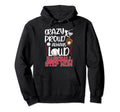 Crazy Proud Baseball Step Mom Hoodie - Minimalist Print for Adults - T-Shirt, Sweatshirt, Hoodie