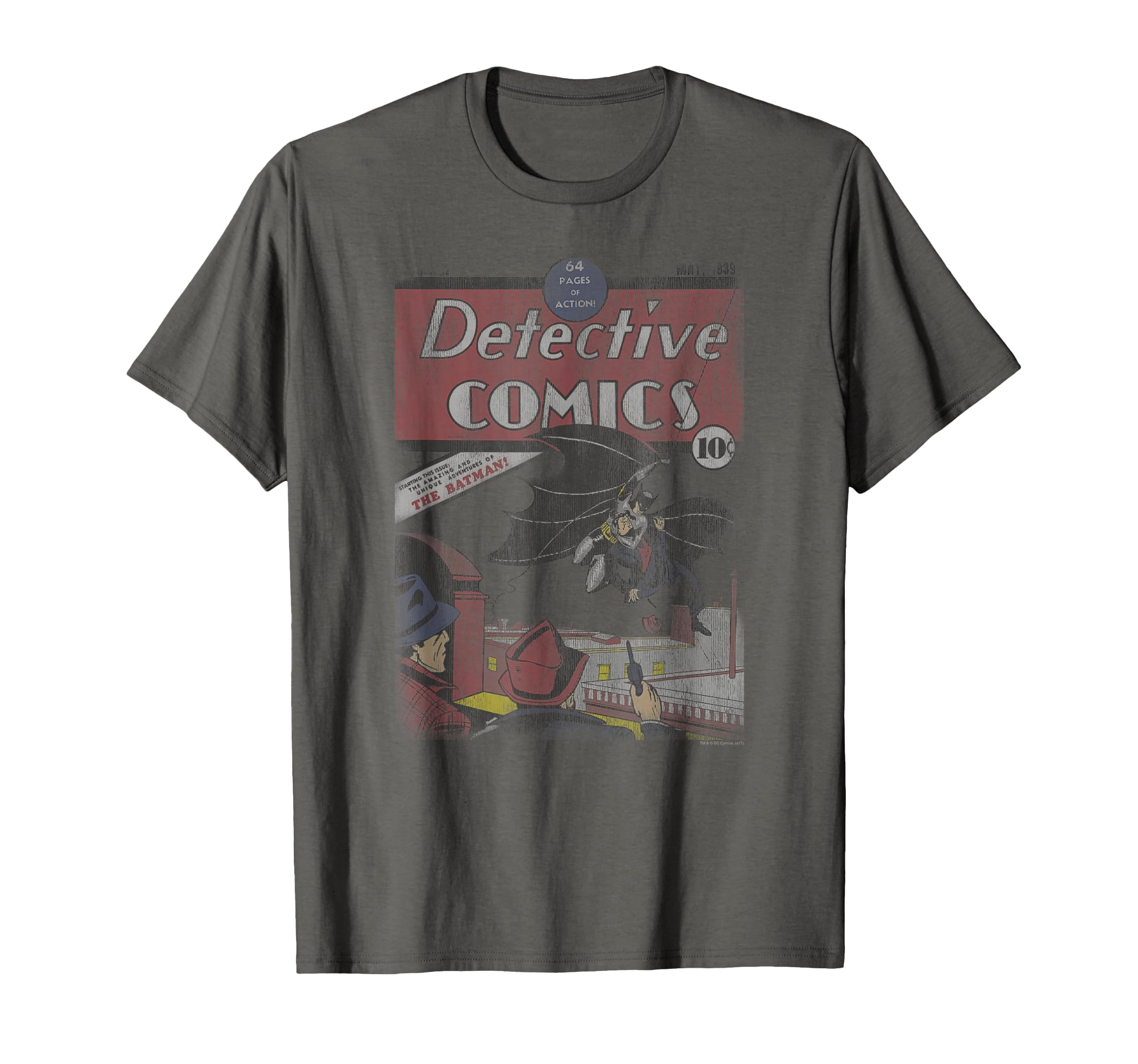 Batman Detective 27 Distressed T-Shirt - Graphic Print for Adults - T-Shirt, Sweatshirt, Hoodie