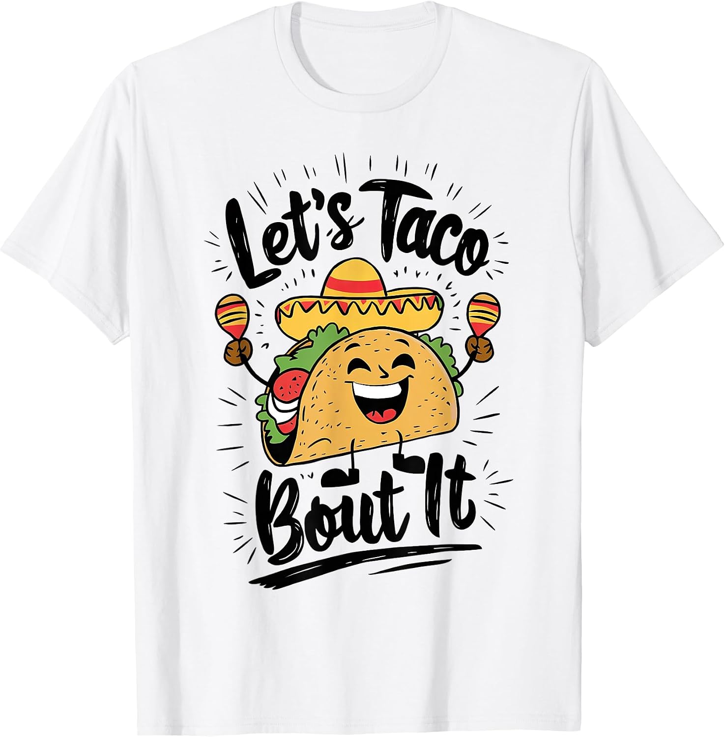 Cute Lets Taco Bout It Funny Mexican - Adult & Kids T-Shirts, Sweatshirts & Hoodies apparel design preview 1