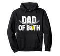 Dad Both Baseball Softball Dad Ballers Hoodie - Unique Graphic Unisex - T-Shirt, Sweatshirt, Hoodie